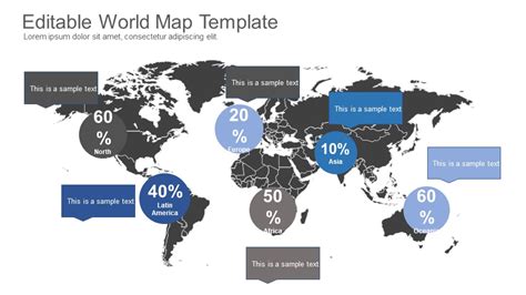 Editable World Map Powerpoint Template Slidevilla