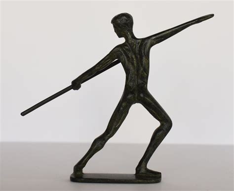 Javelin Thrower Athlete Ancient Greek Olympic Games Pure Etsy