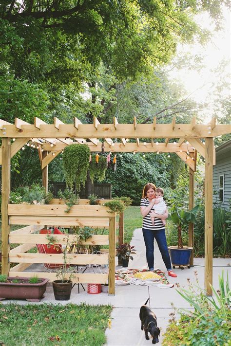 A wooden gazebo is not only a nice place to relax with loved ones, but will make a beautiful addition to any garden landscape. Build Your Own Pergola (Part Three - Plants and Styling | Pergola, Outdoor pergola, Pergola plans