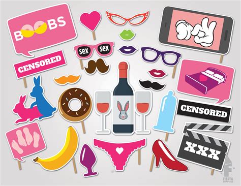 sex party printable photobooth props printable sex party etsy