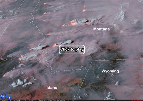 Dramatic Satellite Video Shows Fire And Smoke From Roaring Blazes