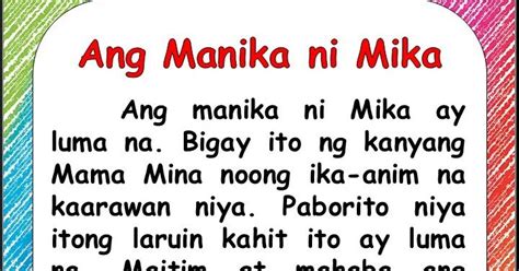 Practice Reading With These Filipino Reading Materials With