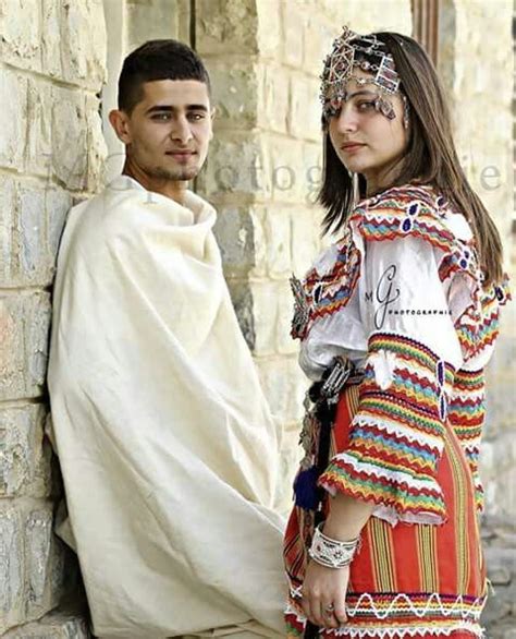 Couple Kabyle Country Look Marriage Dress Traditional Marriage