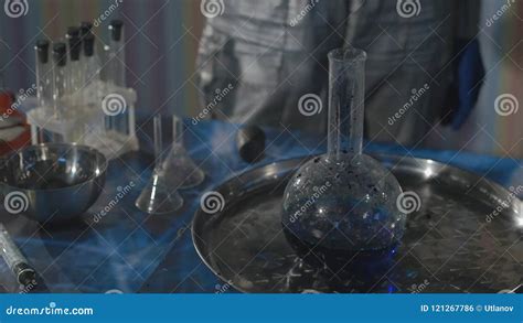 Chemists Make Drugs In The Laboratory Stock Footage Video Of