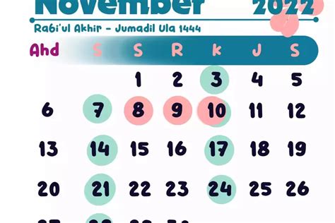 Kalender Jawa November 2022 Lengkap Dengan Perhitungan Weton Jangan