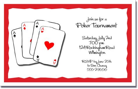 poker invitation playing cards party invitations