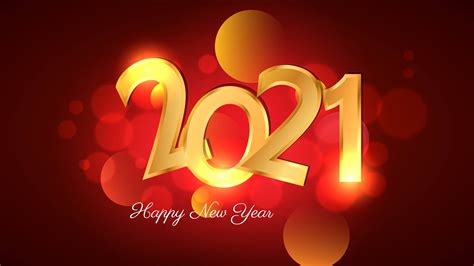 Happy New Year Red Wallpaper Hd 2021