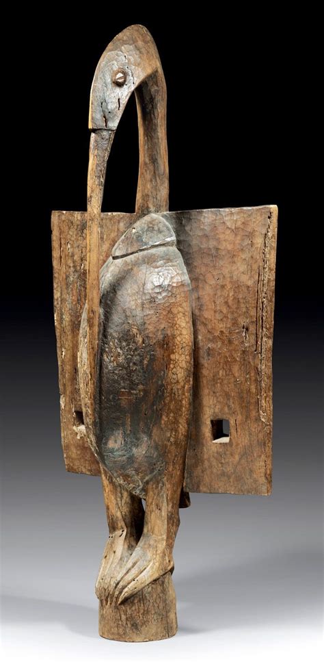 Africa Bird Sculpture From The Senufo People Of The Ivory Coast