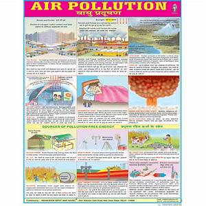 Air Pollution English Chart Size 45 X 57 Cms