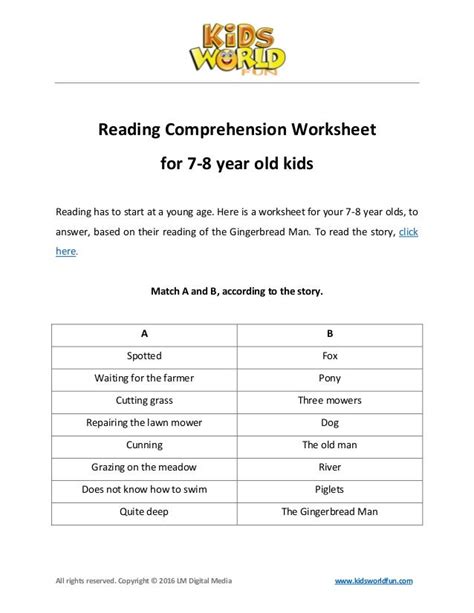 7 Year Old Reading Worksheets Wallpaper Last