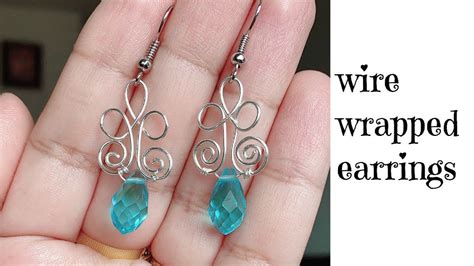 How To Make Wire Wrapped Earringssimple And Beautiful Wire Wrapped