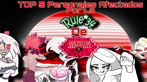 top 5 personajes afectados por la r34 de hazbin hotel youtube