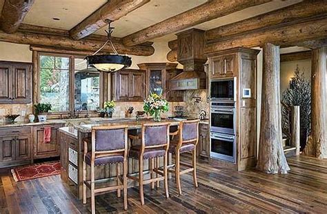 Love This Mountain Home Kitchenand Really Like The Countertop Chairs