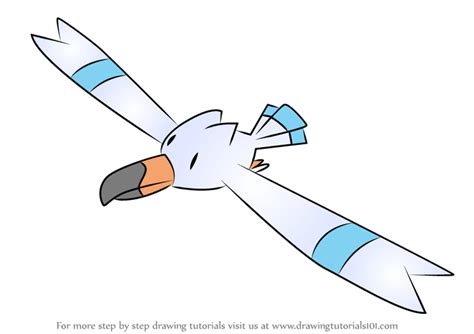 Learn How To Draw Wingull From Pokemon Pokemon Step By Step Drawing