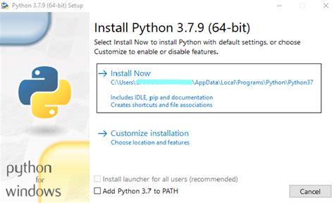 Install Python 3 X On Windows Python Installation Guide