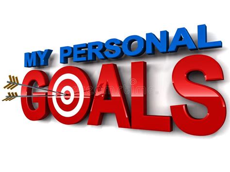 My Personal Goals Stock Illustration Illustration Of Target 26715292