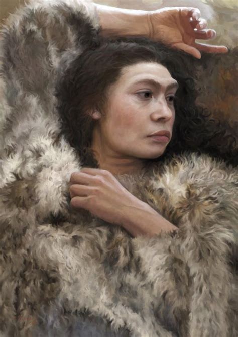 Resting Neanderthal Woman By Tom Björklund On Deviantart Neanderthal