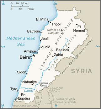 Despite lebanon's small size,15 lebanese culture is renowned both in the arab world and globally, powered by its large and influential diaspora map showing the blue line demarcation line between lebanon and israel, established by the un after the israeli withdrawal from southern lebanon in 1978. Lebanon | al-bab.com