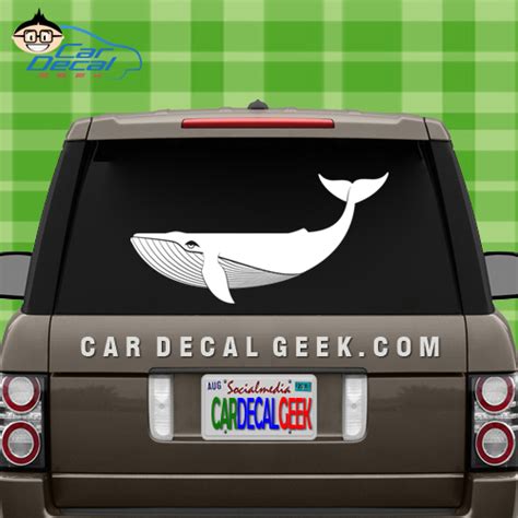 Inspired by french carols, each decal comes in white or black and can be purchased in three sizes for $50 to $190 each. Cool Whale Sticker Decal Window Sticker | Wildlife Decals