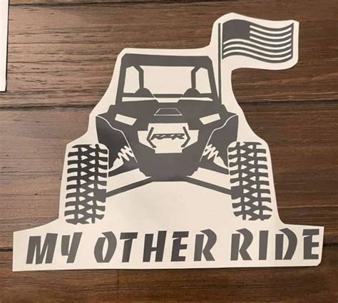 My Other Ride Rzr Decal Etsy