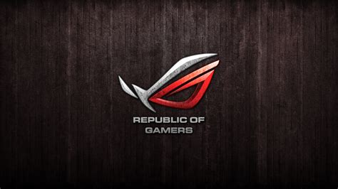 Sfondi Testo Logo Republic Of Gamers Marca Immagine Dello Schermo