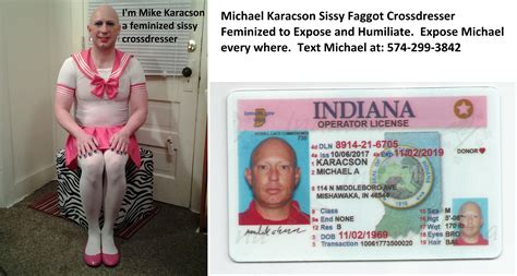 Michael Karacson Exposed Sissy Faggot Crossdresser To Humili Aus Dem Album Michael Karacson Male