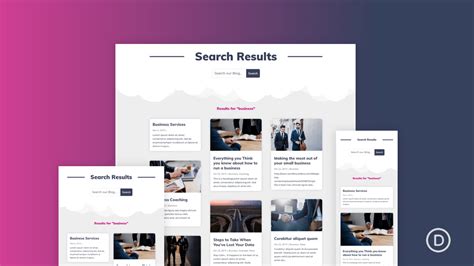 How To Create A Search Results Page Template In Divi Elegant Themes Blog