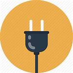 Icon Flat Plug Socket Electric Power Symbol