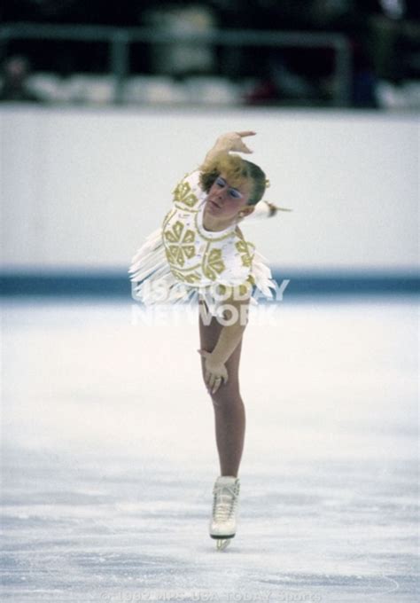 Tonya Harding Performing Her Free Skate During The Xvll Winter Olympics