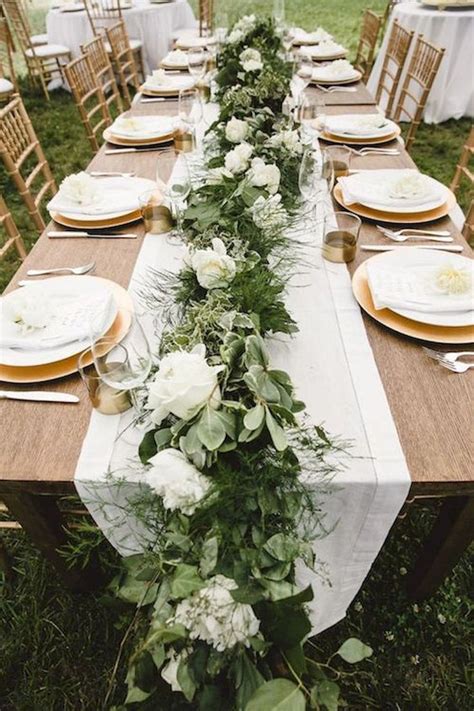 Lovely Farmhouse Table Centerpiece Wedding Adorable 65 Simple Greenery