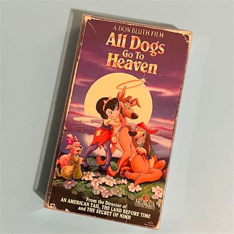 All Dogs Go To Heaven Vhs Tape 1989 Don Bluth Mgm Etsy