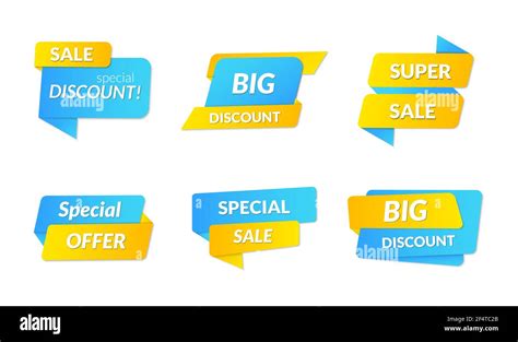 Sale Shopping Banners Set Collection Of Vector Labels And Tags Vector