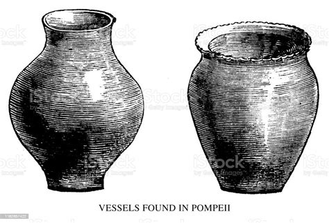 Vessels Found In Pompeii Stock Illustration Download Image Now Istock
