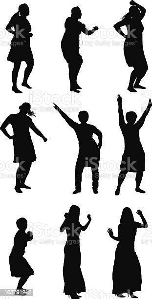 Silhouette Of Women Dancing Stock Illustration Download Image Now