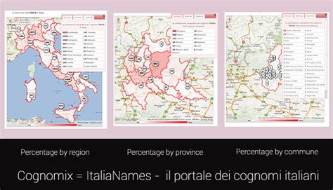 Italian Last Names Maps Surnames Locator Surnames In Italy