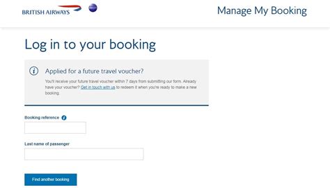 British Airways Manage My Booking 1 800 548 3192