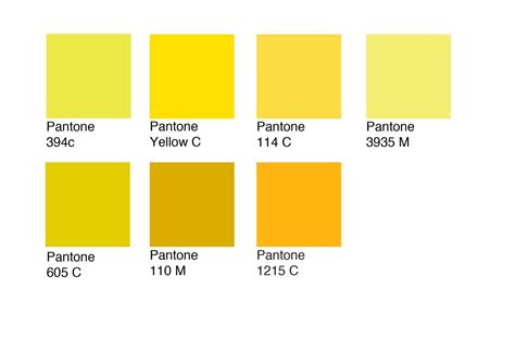 Design Practice Pantone Swatches Im Digging Yellow C 1215 C