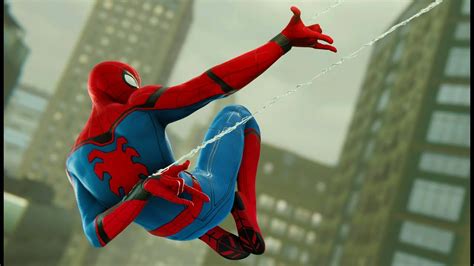 Spider Man Ps4 Homecoming Stark Suit In Action Gameplay Ps4 Pro