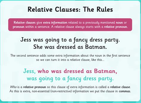Relative Clauses Examples : 8 Relative Pronouns, Definition and Example Sentences Why Refers to ...