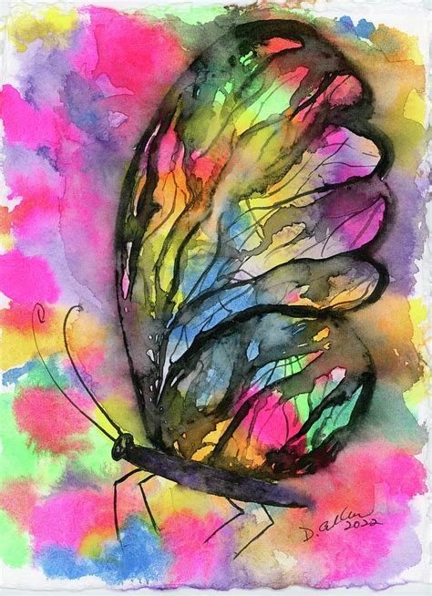 Bright Butterfly Painting By Diane Galvan Fine Art America