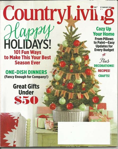 Country Living Magazine Decemberjanuary 2015 Happy Holidays