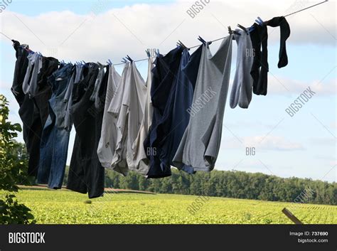 Clothes Drying On Line Image And Photo Free Trial Bigstock