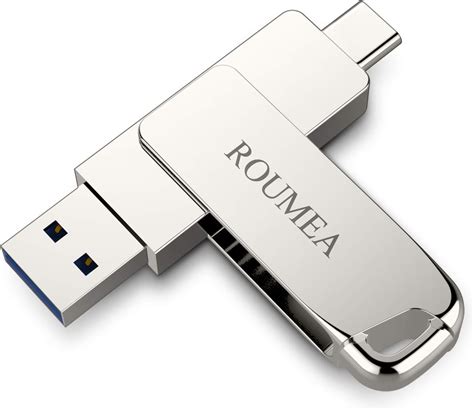 Roumea Usb Type C Flash Drive Dual 32 Thumb For 32gb Silver Compod