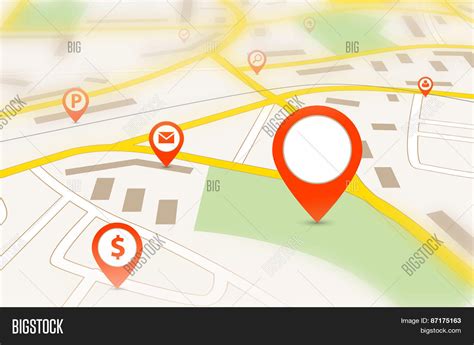 Navigation Map Vector And Photo Free Trial Bigstock