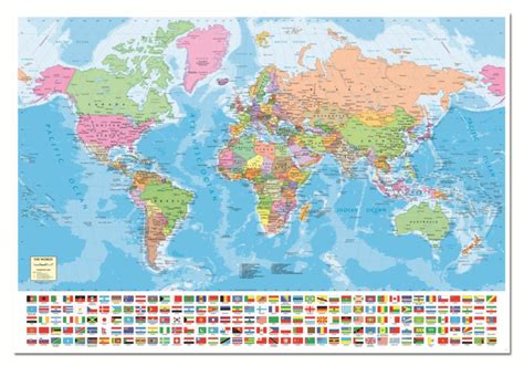 Educa Puzzle Politická Mapa Světa 1500 Dílků Puzzle Puzzlecz