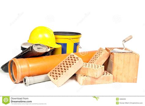 Building Materials Stock Image Image Of Helmet Hard 5966209