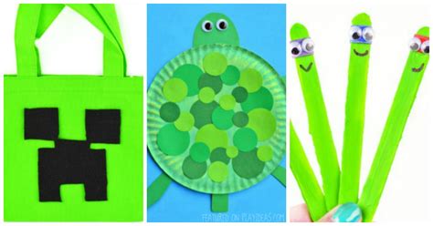 Then with his eyedropper, he mixed the secondary colors, orange, green, and purple by carefully dropping in the right colors to mix! 25 Groovy Green Crafts For Preschoolers