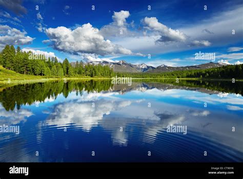 Beautiful Lake In Altai Mountains Stock Photo Alamy