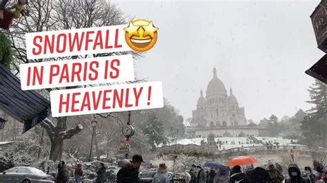 Walking In Paris Snowfall ☃️ Youtube