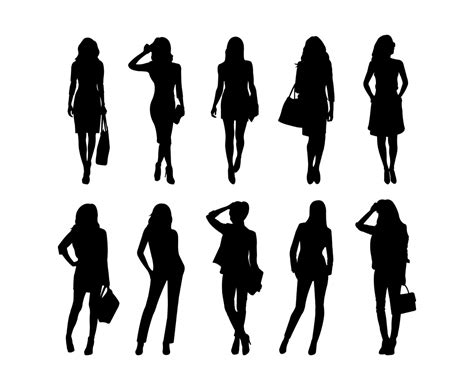 Woman Silhouette Vector Woman Silhouette Svg Vector File Vector Clip Images And Photos Finder